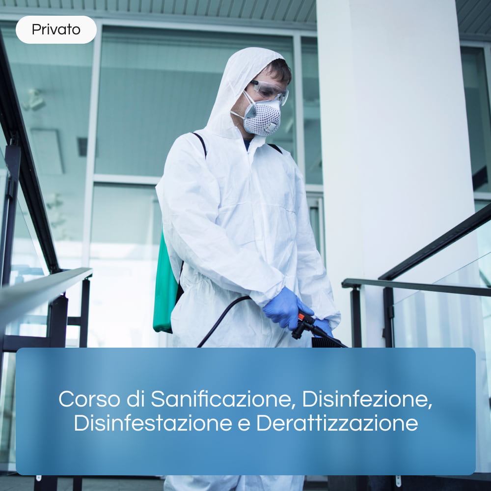 Corso di Sanificazione, Disinfezione, Disinfestazione e Derattizzazione Online
